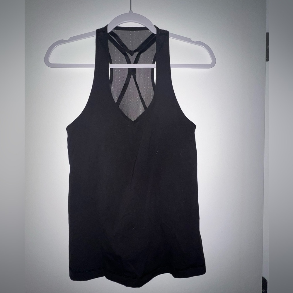 Lululemon Black Strappy Racerback Tank Top - Women's Activewear